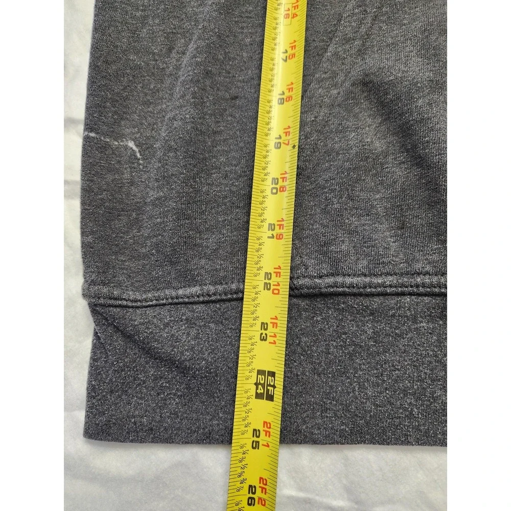 The‎ North Face Hoodie Mens Small Gray USA Flag Logo Graphic Fleece Pullover